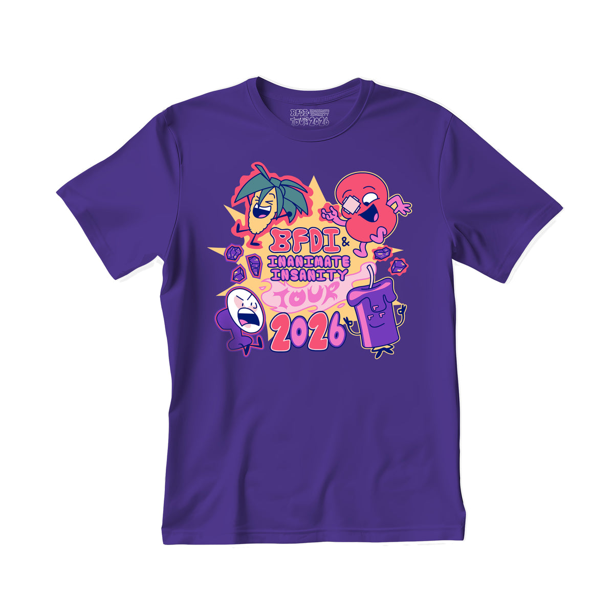 BFDI & II 2026 Tour T-Shirt